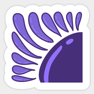 purple flower Sticker